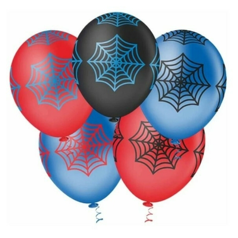 Balão Bexiga Teia de Aranha Sortido 10 Polegadas com 25 Unidades - comprar online