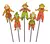 Kit 10 Palito Espantalho Para Decoração De Festa Junina 25cm na internet