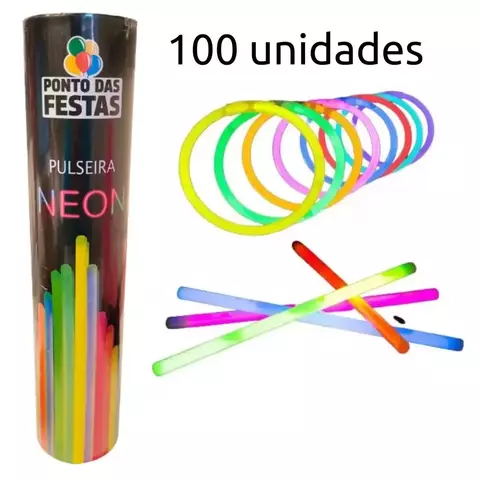 Pulseira Neon c/100 Unidades - comprar online