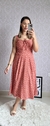 Vestido Mídi floral Caramelo