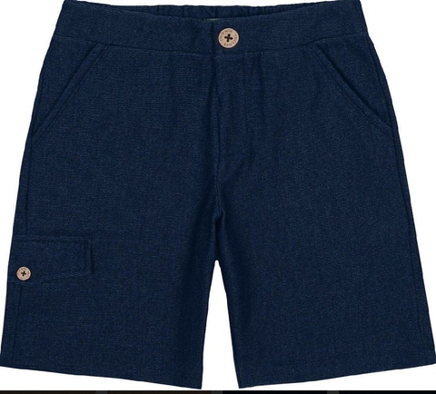 Bermuda Infantil Masculina Azul Marinho