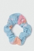 Imagem do CAMISOLA INFANTIL MENINA COM BABADO + SCRUNCHIE AZUL