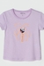 Blusa Infantil Menina Estampada Roxa na internet