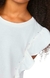 Blusa Infantil Menina Com Babados - Off White - comprar online