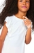 Blusa Infantil Menina Com Babados - Off White