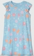 CAMISOLA INFANTIL MENINA COM BABADO + SCRUNCHIE AZUL na internet