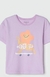 Conjunto Curto Infantil Menina Estampado Roxo na internet