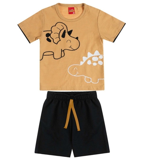 Conjunto Infantil Menino Marrom e Preto