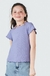 Blusa Infantil Menina Canelada Lilás na internet