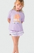 Conjunto Curto Infantil Menina Estampado Roxo - comprar online