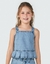 Blusa Regata Infantil Menina Cropped