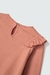 Blusa Infantil Menina Manga Longa Com Babados - Rosa na internet