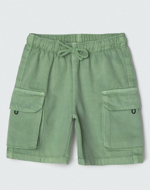 Bermuda Infantil Menino Sarja Verde