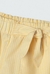 Short Infantil Feminino Amarelo Listrado Com Laço - comprar online