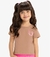 Conjunto Infantil Blusa Com Shorts Saia Marrom - loja online