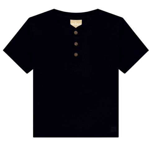 Camiseta Infantil Preta Menino Milon