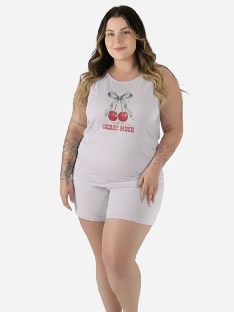 Pijama Regata Plus Feminino Estampa Sortida na internet