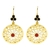 Aretes Flor Circulo Calado Oro Laminado Flor 6 Pétalos - comprar en línea