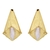 Aretes De Oro Laminado Con Forma de Alcatraz (Perla Cultivada) - comprar en línea