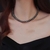 Collar de Perlas de Agua (Tonalidad Azul Lunar)