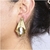 Aretes De Oro Laminado Con Forma de Alcatraz (Perla Cultivada) - MX Limited 