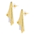 Aretes De Oro Laminado Con Forma de Alcatraz (Perla Cultivada) en internet