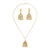 Set Para Dama Campanas Navideñas Chapado En Color Oro - comprar en línea