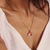 Collar con Dije de Arcoíris con un pequeño Corazón - comprar en línea