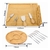 Tabla de Quesos de Bambú y Madera + 4 Cuchillos + 6 Tenedores + Plato de Frutas + Soporte para Cuchillos - comprar en línea