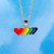 Collar "Corazones Arcoíris"