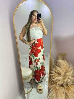 Imagem do Vestido Branco Florido