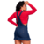 Kit 2 Jardineiras Femininos Jeans Azuis Lisos na internet