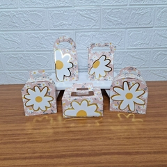 Margaridas Rosê e Bege - Kit com Apliques