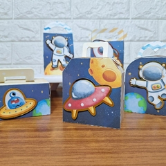 Astronauta Azul - Kit com Apliques - Ateliê Yuliana Uchôa