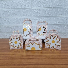 Margaridas Rosê e Bege - Kit com Apliques