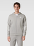 Moletom Adidas Capuz Zíper Future Icons Três Listras Cinza Claro G - comprar online