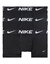 Nike Cueca Masculina Essential Micro Performance Trunks Briefs 3 Pack Preto P