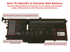 Batería Original Dell 11.25V, 3CELL, 3467 MAH, 41WH 51R71 MC2W8 404T8 01VX5 293F1 0293F1 8WRCR 78FWY en internet