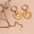 Conjunto Radiante Amor: Colar e Brincos Banhados a Ouro 18K