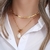 Colar Choker de Aço Inoxidável com Zircônia