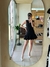 Vestido Negro Falda Globo