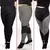 Kit 03 calças femininas plussize lisa, mescla e estampado (sortido)-promoção-