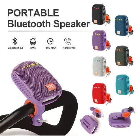 TG392 Outdoor Bicicleta Bluetooth Speaker, caixa de som sem fio portátil, guia