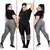 Kit 03 calças femininas plussize lisa, mescla e estampado (sortido)-promoção- - comprar online
