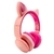 Headphone Altomex Bluetooth Com LED Gatinho Rosa Com Rosa (FONA086ACRR)