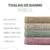 KIT 02 TOALHAS VIENA BLUMEN - Cor:Marrom Claro (BLUP00285) - comprar online