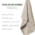 KIT 04 TOALHAS VIENA BLUMEN - Cor:Marrom Claro (BLUP00485) - comprar online