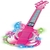 KIT MICROFONE GUITARRA INFANTIL MENINAS PEDESTAL ROCK STAR AMPLIFICADOR MUSICAL - comprar online