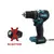 Makita-Chave de fenda elétrica sem escova, Drill Driver, 18V, velocidade variá