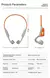 Imagem do XIAOMI-Neckband I18PRO Bluetooth 5.3 Fones de Ouvido, Condução Óssea, Fones E